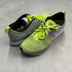 Nike Flyknit Trainer Men's Size 8 Volt Gray 532984 714 - Used